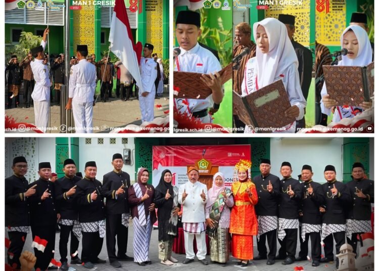 Semangat Kemerdekaan MAN 1 Gresik: Kirim Delegasi Ikuti Upacara Bendera di 4 Lokasi Berbeda