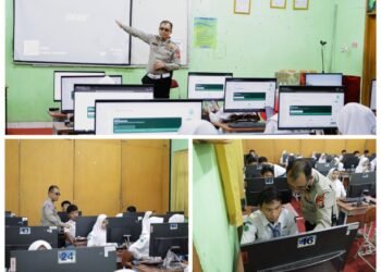 Polres Gresik Perkuat Literasi Digital Ratusan Pelajar SMAN 1 Gresik