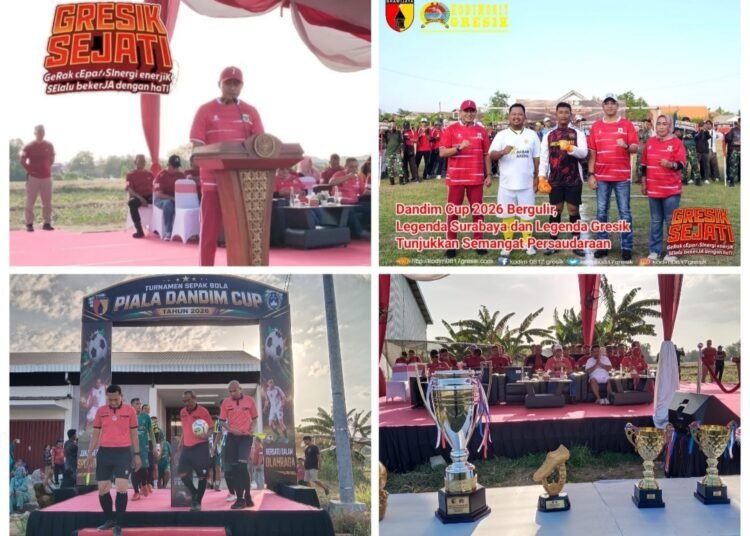 Dandim Cup 2026 Bergulir, Legenda Surabaya dan Legenda Gresik Tunjukkan Semangat Persaudaraan