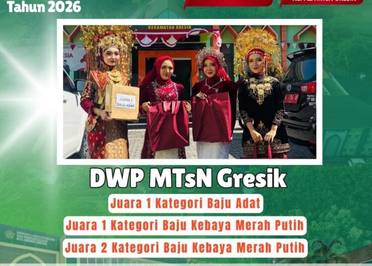 DWP MTsN Gresik Borong Juara Lomba Fashion Show Kemenag Gresik di Momen HUT RI