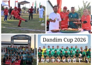 Semangat Kemerdekaan, 16 Tim Berlaga di Open Turnamen Sepak Bola Dandim Cup 2026