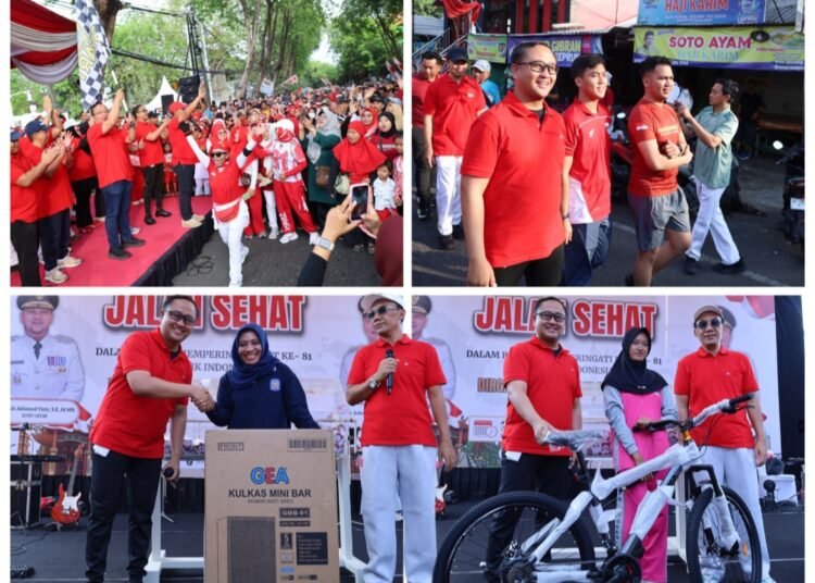 Kapolres Gresik Ikuti Jalan Sehat HUT RI Bersama Ribuan Warga: Pastikan Pengamanan Berjalan Optimal