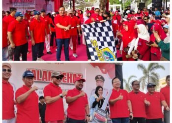Forkopimda Gresik Kompak Bikin Ribuan Masyarakat Gresik Sumringah lewat Jalan Sehat HUT RI