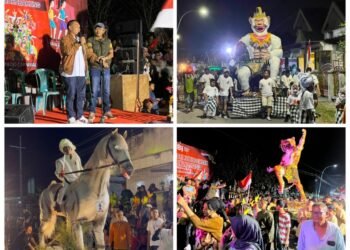 Camat Manyar Apresiasi Pemdes Morobakung Bersama Pemuda Sukses Gelar Karnaval Kemerdekaan