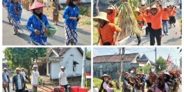Semarak HUT RI, Karnaval Pertanian Desa Dungus Cerme Gresik Gaungkan Ketahanan Pangan