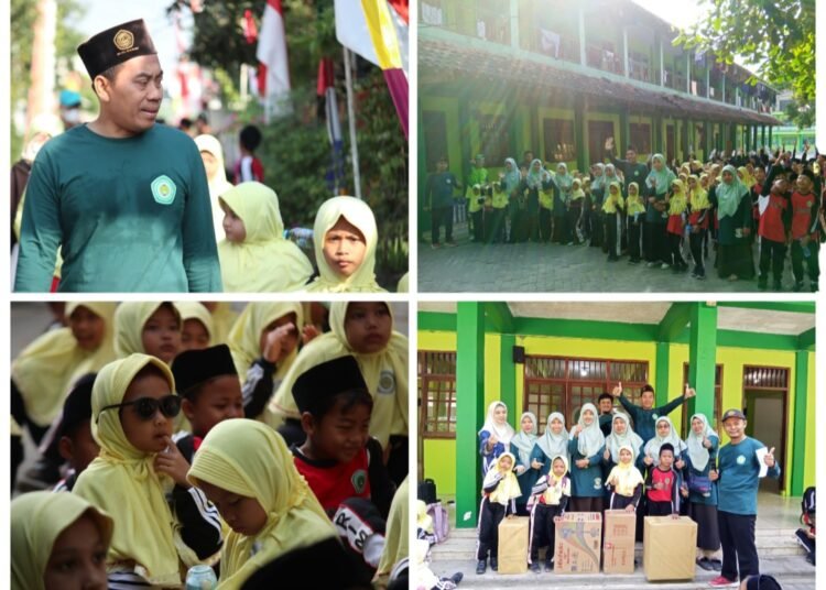 Acara Puncak Agustusan, MI Alkarimi Gresik Gelar Jalan Sehat Penuh Kebersamaan
