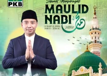 Mas Dimas Bendahara DPC PKB Gresik Ucapkan Selamat Memperingati Maulid Nabi Muhammad SAW