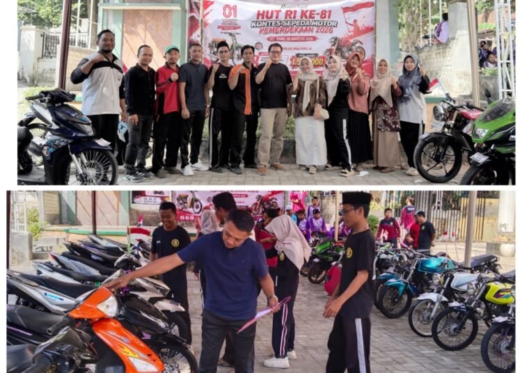 Semarakkan HUT ke-81 Kemerdekaan RI, Puluhan Peserta Ikuti Gelaran “SMK Al Ikhlash Motor Contest”