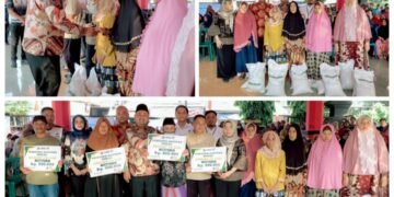 Bupati Gresik Kembali Gelontor Bansos dan Bantuan Pangan, Ribuan Warga Wringinanom Sumringah: “Matur Nuwun, Gus Yani”
