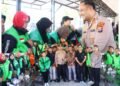 Kapolres Gresik Ajak Ratusan Driver Ojol Ngopi Bareng Penuh Keakraban 
