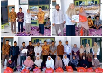 Safari Maulid di Masjid Nurul Jadid, KUA Manyar Kemenag Gresik Santuni Kaum Dhuafa 