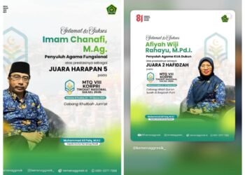 Dua Penyuluh Agama Kemenag Gresik Ukir Prestasi Gemilang di Gelaran MTQ VIII KORPRI Tingkat Nasional