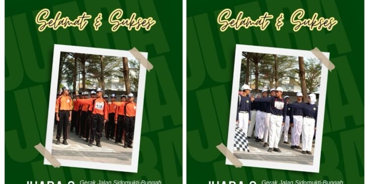 UPT SMPN 10 Gresik Sabet Juara 2 dan 3 Gerak Jalan Tradisional se-Kecamatan Bungah