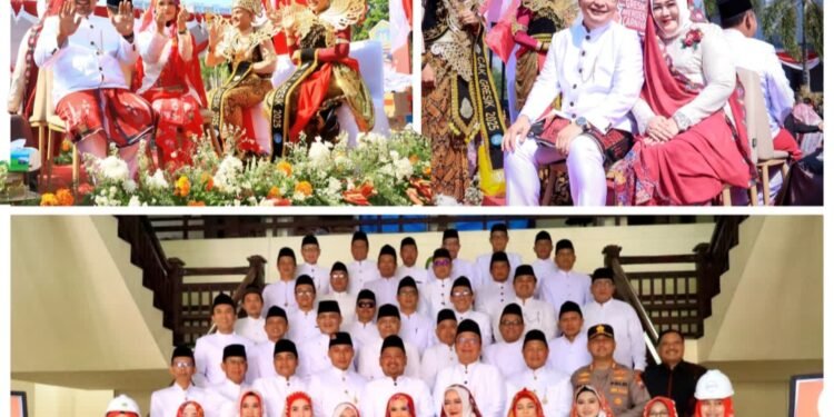 Meriah Penuh Kebersamaan !! Bupati Gus Yani dan Wabup Dokter Alif Naik Mobil Hias Nogo Giri Ramaikan Gresik Merdeka Carnival 2026