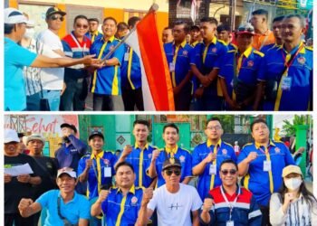 Penuh Kebersamaan !! Manajemen PT BIP Bersama Ratusan Warga Pereng Kulon Semarakkan Jalan Sehat HUT ke-81 RI