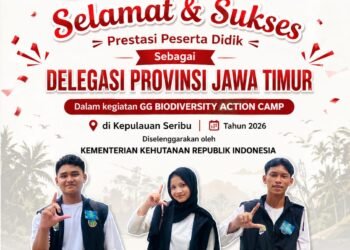 3 Siswa MAN 1 Gresik Terpilih sebagai Delegasi Jawa Timur di Gelaran GG Biodiversity Action Camp 2026