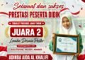 Kreativitas Berbuah Berkah !! Siswi MAN 1 Gresik Raih Juara 2 Lomba Desain Poster Tingkat Jatim