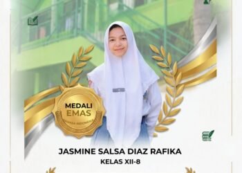Wow, Jasmine Siswi MAN 1 Gresik Sukses Raih Medali Emas Olimpiade Bahasa Indonesia Airlangga Competition 2026