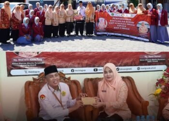 DWP Kemenag Gresik Salurkan Bantuan Air Bersih ke MAN 2 Gresik sekaligus Himpun Donasi Gempa NTT