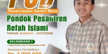 Telah Dibuka Penerimaan Santri Baru Pondok Pesantren Refah Islami, Kuota Terbatas !!