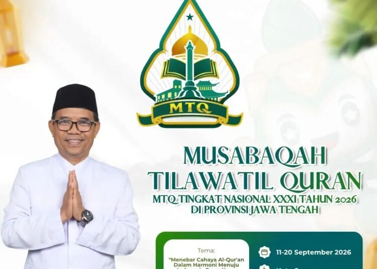 Kakanwil Kemenag Jatim Ucapkan Selamat dan Sukses MTQ Nasional XXXI Tahun 2026 di Jawa Tengah