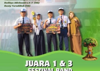 The Black Rose Band UPT SMP Negeri 1 Gresik Sukses Raih Juara 1 Festival Band se-Jawa Timur