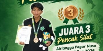 M. Abdillah Syabani, Pendekar MAN 1 Gresik Sabet Juara 3 Pencak Silat Airlangga Pagar Nusa Cup 2026