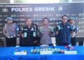 Respon Cepat 110 Satresnarkoba Polres Gresik Berhasil Temukan 10,8 Kg Ganja dalam Vespa di Gudang Ekspedisi