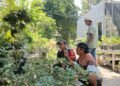 Bahkan, Penjual Tanaman Bunga pun Tak Luput dari Perhatian Babinsa Koramil 0817/06 Manyar