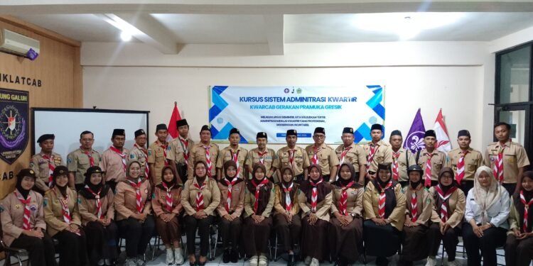 Kwarcab Gerakan Pramuka Kabupaten Gresik Terus Berbenah Sempurnakan Sistem Administrasi Berbasis Digital 