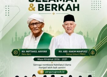 Pergunu Gresik Ucapkan Selamat Atas Terpilihnya KH. Miftachul Akhyar sebagai Rais Aam dan Gus Kikin sebagai Ketua Umum PBNU Masa Khidmat 2026–2031