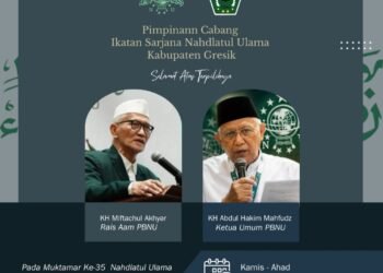ISNU Gresik Ucapkan Selamat Atas Terpilihnya KH. Miftachul Akhyar sebagai Rais Aam dan Gus Kikin sebagai Ketua Umum PBNU Masa Khidmat 2026–2031