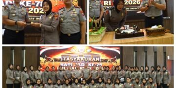 Kapolres Gresik Ingatkan Profesionalisme dan Etika Bermedia Sosial di Momen Tasyakuran HUT Polwan ke-78