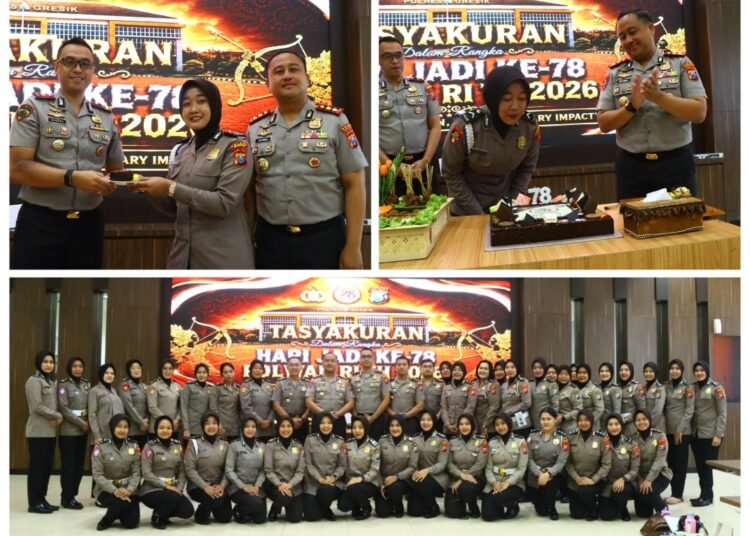 Kapolres Gresik Ingatkan Profesionalisme dan Etika Bermedia Sosial di Momen Tasyakuran HUT Polwan ke-78