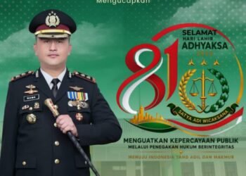 Kapolres Gresik Beserta Staf dan Bhayangkari Ucapkan Selamat Hari Lahir Adhyaksa 2026