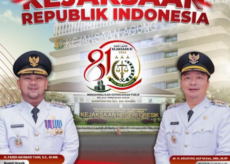 Bupati dan Wabup Gresik Ucapkan Selamat Hari Lahir Kejaksaan Republik Indonesia ke-81