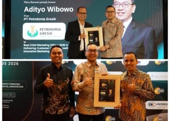 Top !! Direktur Keuangan & Umum Petrokimia Gresik Adityo Wibowo Dinobatkan sebagai Best Chief Marketing Officer 2026