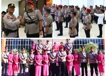 Tak Ada yang Abadi !! Kapolres Gresik Pimpin Sertijab PJU dan Kapolsek, 14 Personel Bergeser