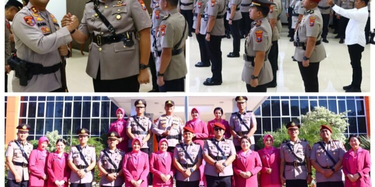Tak Ada yang Abadi !! Kapolres Gresik Pimpin Sertijab PJU dan Kapolsek, 14 Personel Bergeser