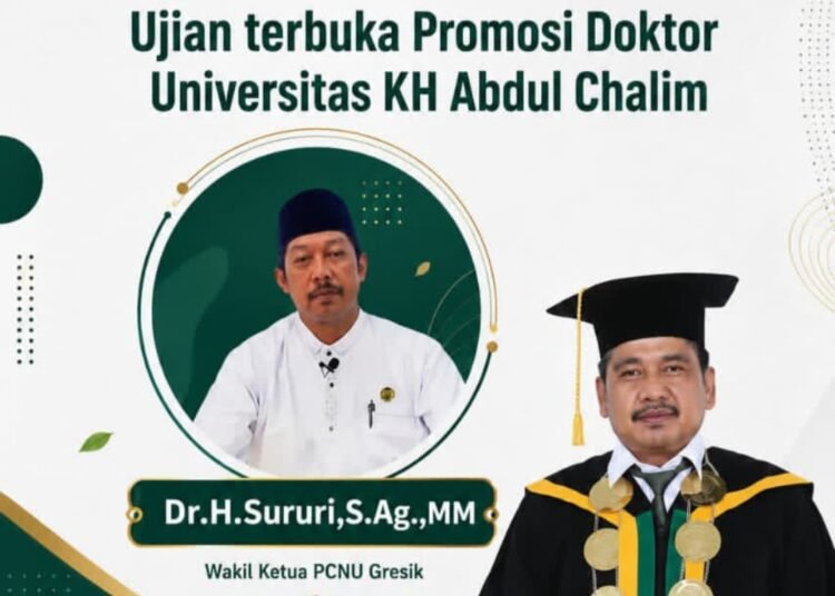 Rektor INSIDA Gresik Ucapkan Selamat kepada Dr. H Sururi Atas Diraihnya Gelar Doktor di Universitas KH. Abdul Chalim
