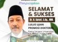 Kemenhaj Gresik Ucapkan Selamat & Sukses H. Sururi Lulus Ujian Promosi Doktoral di Universitas KH. Abdul Chalim