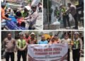 Polres Gresik Peduli Pembagian Air Bersih untuk Masyarakat Balongpanggang di Tengah Kemarau Panjang 