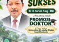UIN Sayyid Ali Rahmatullah Tulungagung Ucapkan Selamat H. Sururi Raih Gelar Doktor di Universitas KH. Abdul Chalim