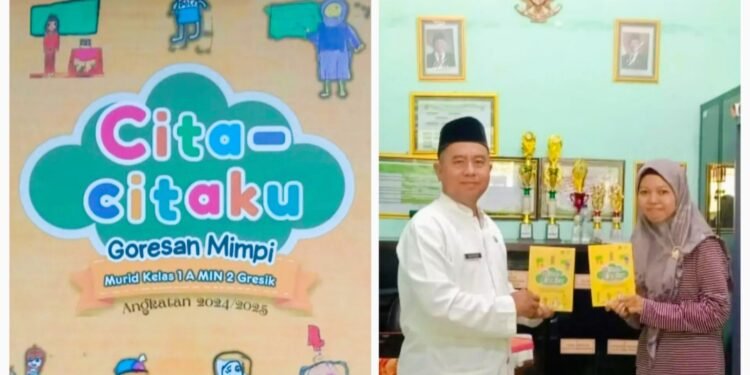 Istimewa !! Siswa Kelas 1A MIN 2 Gresik Sukses Launching Buku Berjudul “Cita-citaku Goresan Mimpi”