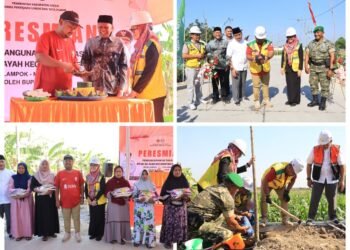 Bupati Gus Yani Resmikan Betonisasi Jalan Poros Desa di Wilayah Benjeng: “Mari Kita Rawat Bersama”