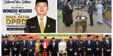 Inilah Momen Istimewa Wongso Negoro Resmi Dilantik sebagai Wakil Ketua DPRD Gresik