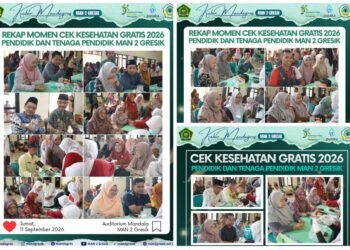 Sempurnakan Ikhtiar Kesehatan, Pendidik dan Tenaga Kependidikan MAN 2 Gresik Ikuti Cek Kesehatan Gratis