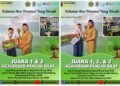 Harumkan UPT SMP Negeri 1Gresik !! Danish dan Aisyah Juara 1 Kejuaraan Pencak Silat se-Jawa Timur