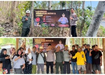 Polisi, Perhutani dan Warga Bersinergi Cegah Kebakaran Hutan dan Lahan di Kawasan Hutan Panceng