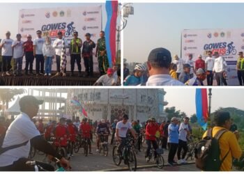 Bupati Gresik Ajak Warga Hidup Sehat saat “Gowes To GUS” Islamic Center Balongpanggang